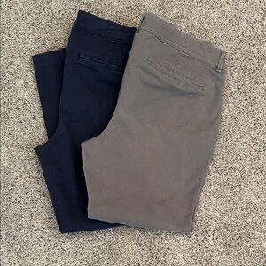 Old Navy Pixie Pants in Gray and Navy size 12